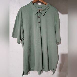 Duluth‎ Trading Co Relaxed Fit Light Green Polo Shirt Mens Size 2XL